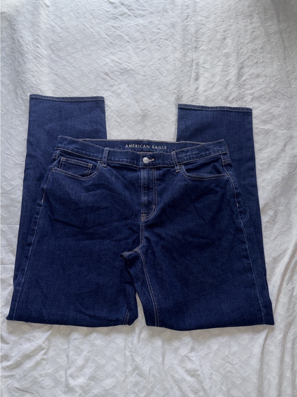American Eagle Outfitters Navy Straight-Leg Women's Jeans